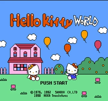 

Hello Kitty World Region Free 60 Pin 8Bit Game Card For Subor Game Players