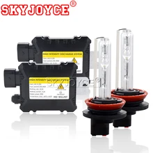 SKYJOYCE 55W HID Xenon Kit H1 H3 H7 H11 9005 9006 ксеноновый Балласт 4300K 6000K 8000K автомобильный HID ксеноновый светильник лампа головной светильник 12V