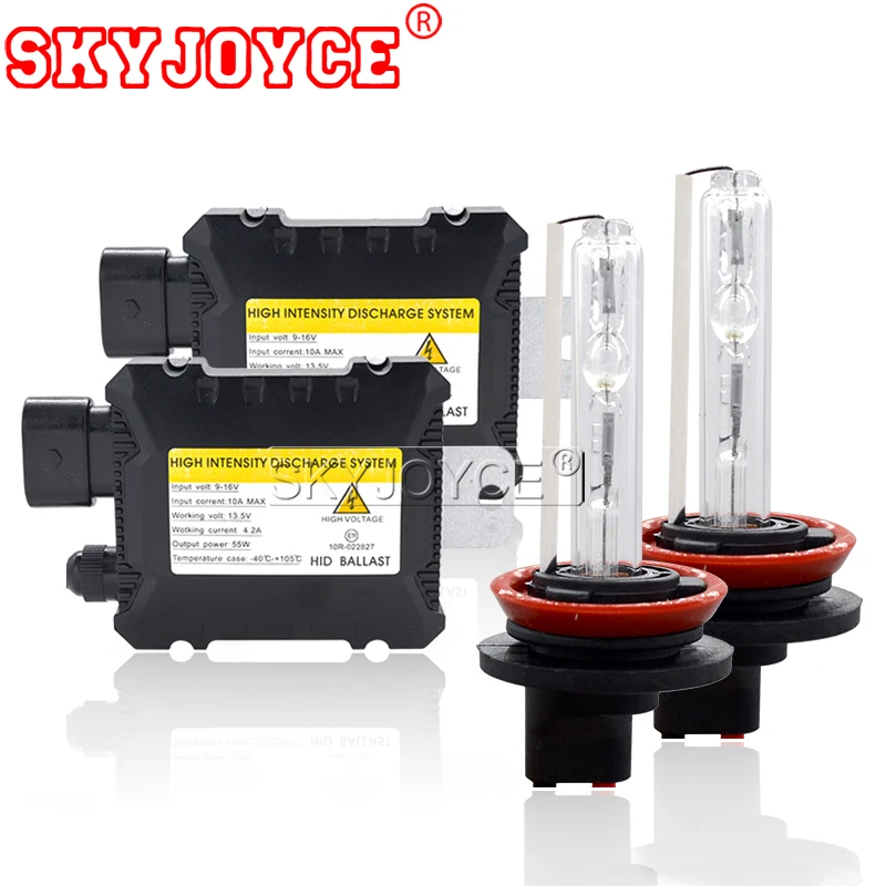 

SKYJOYCE 55W HID Xenon Kit H1 H3 H7 H11 9005 9006 xenon ballast 4300K 6000K 8000K Car HID Xenon Light bulb Headlight Lamp 12V