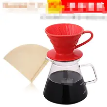 Популярный новейший Hand-made кофейник, набор Керамика чашка-фильтр для кофе Капельное Тип кофейные фильтры для многократного использования