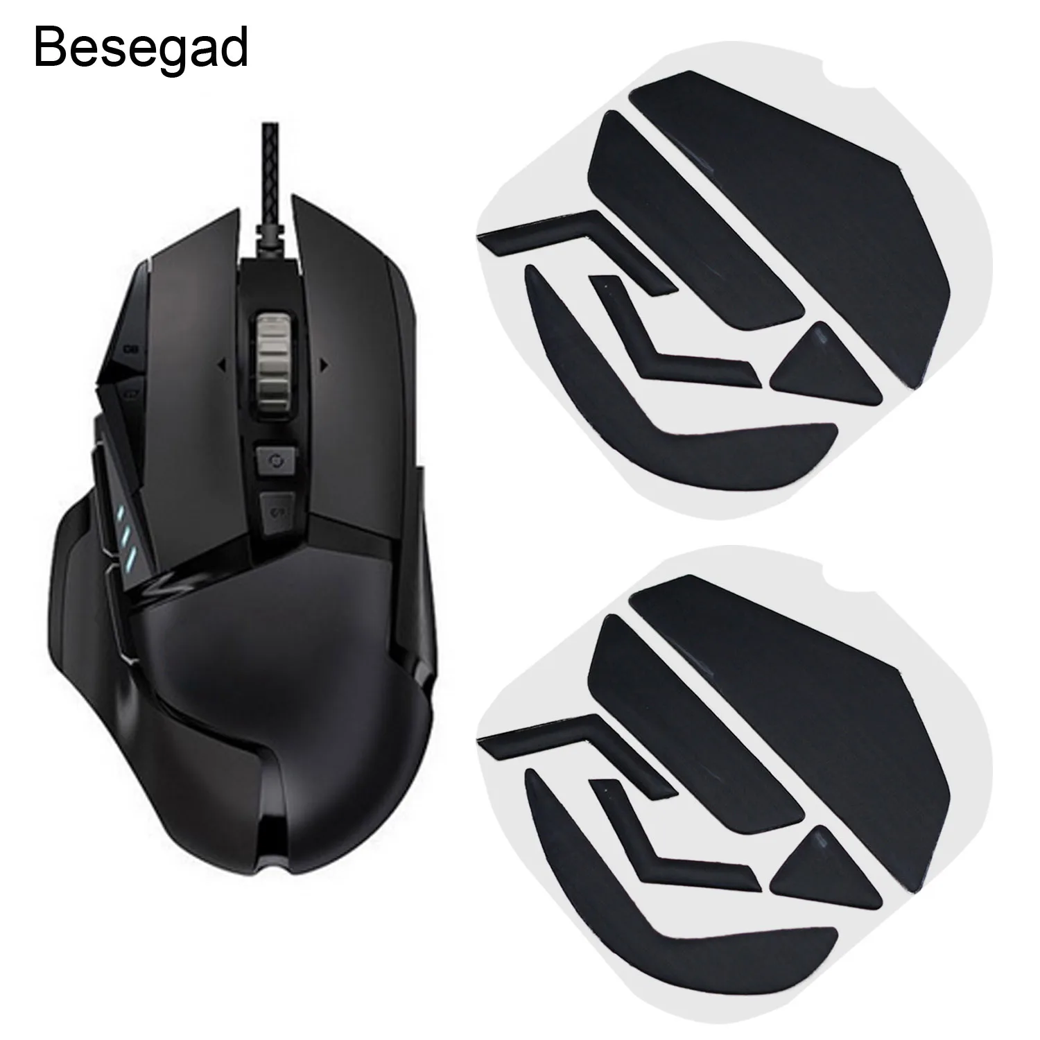 Комплект мышей Besegad 2 сменные подкладки для мыши коньков игровой Logitech