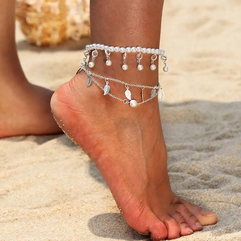ZOSHI года; модные богемные пляжные сандалии; обувь для невесты/свадьбы; браслет на ногу в стиле ретро; украшения на ногу; пляжная цепь на тело - Окраска металла: J059