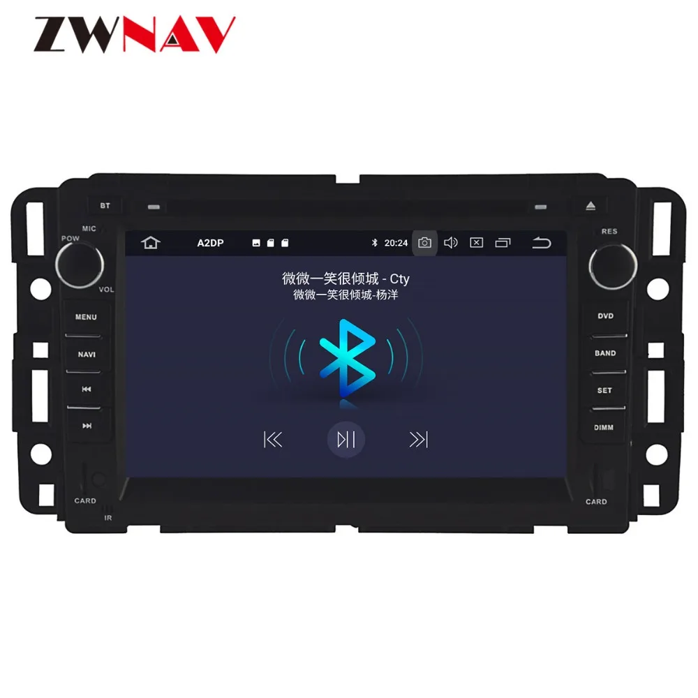 Cheap ZWNAV Android 9.0 Car DVD Player For GMC Yukon Tahoe 2007-2012 Radio Ibiza GPS map Navigation with Mirroring link RDS PX5 5