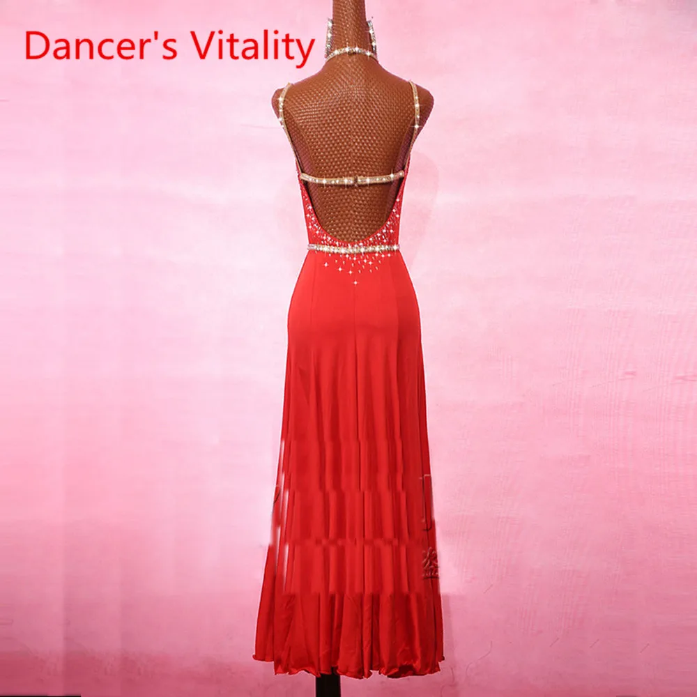 New Sexy Latin Dance Exercise Dress For Women Lace Stage Performance Cha cha Rumba Samba Competition/Performance Costume
