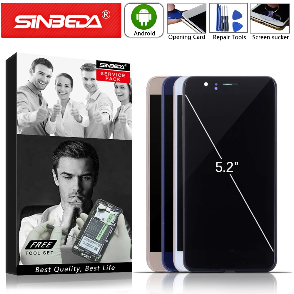 

5.2"Original For HUAWEI Honor 8 LCD Touch Screen with Frame Digitizer Replacement For HUAWEI Honor 8 Display FRD L19 L09 L14 LCD