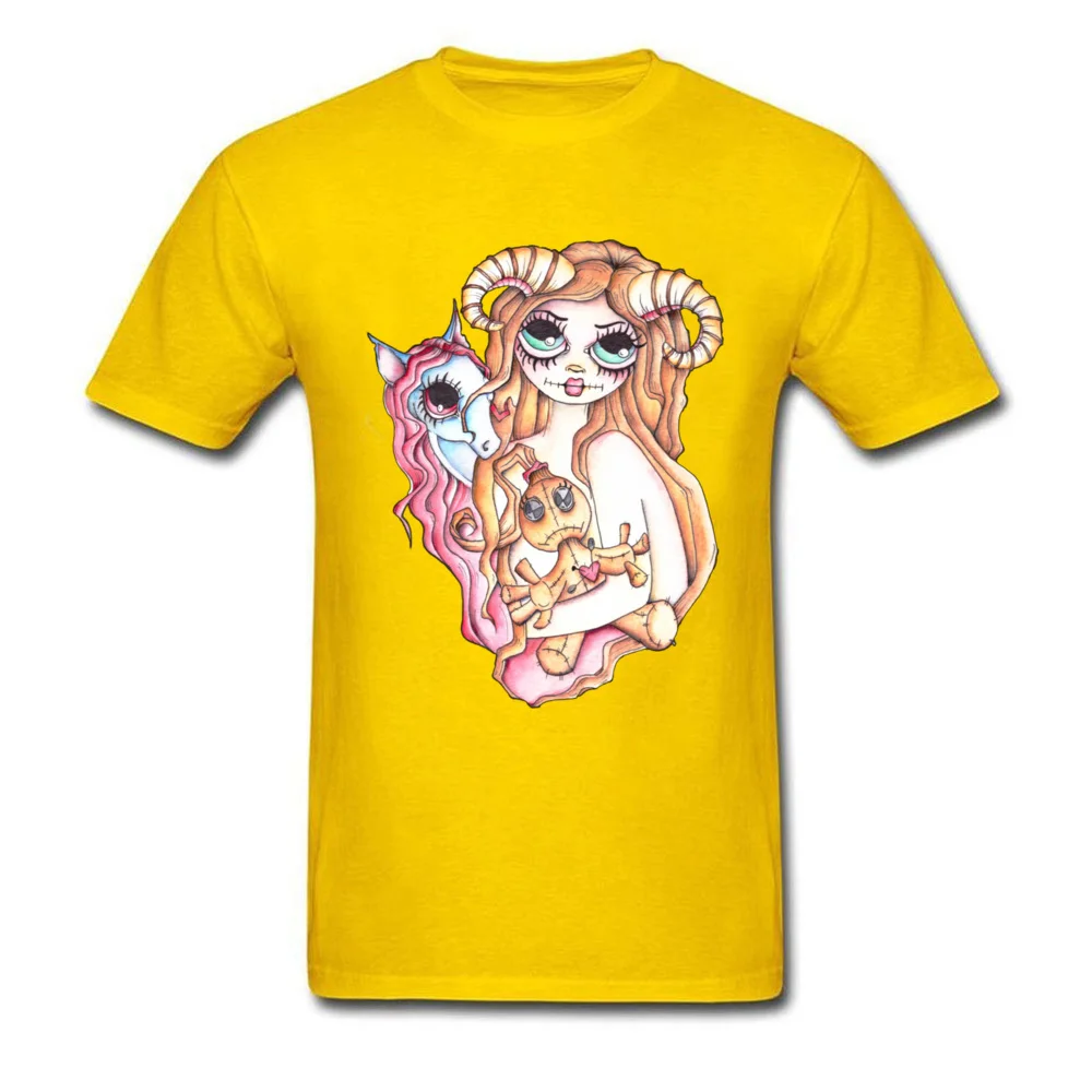 Pins In My Heart - Goth Girl Art_yellow