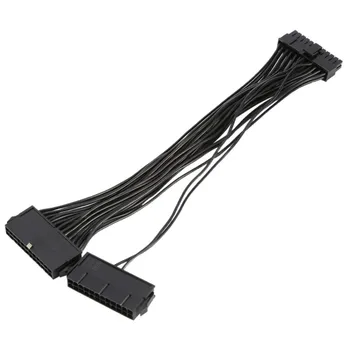 

400PCS PCIE PCI-E express Power Cable 30cm Dual PSU Power for Mining 24Pin 24 pin 20+4pin Dual PSU for Bitcoin Mine