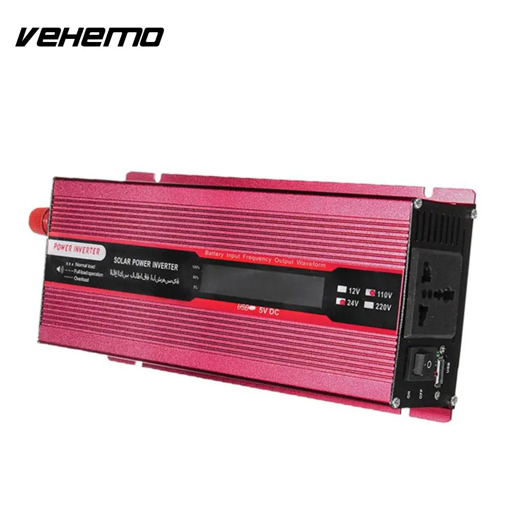 Vehemo 950 Вт пик Модифицированная синусоида автомобильный инвертор Авто Инвертор Открытый Солнечный Мощность инвертор автомобиль трансформатор