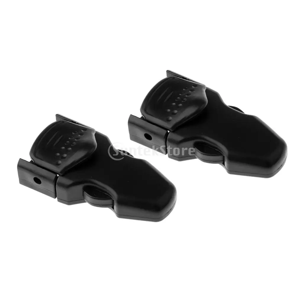 Pack 2 Durable Black Plastic Spare Replacement Scuba Diving Diver Swimming Fin Strap Quick Release Buckles