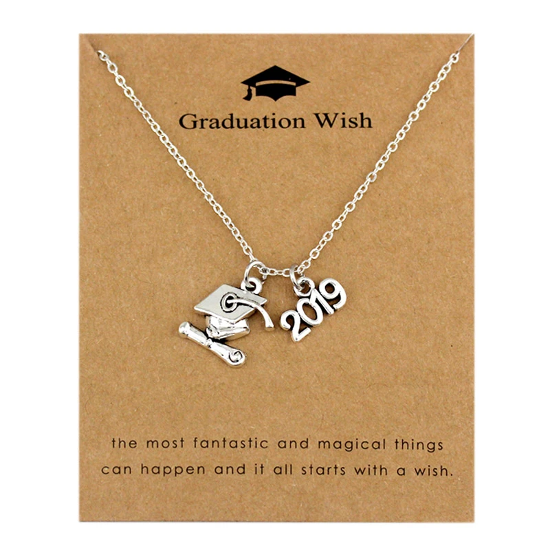 Gargantilla cuadrada para mujer, regalo de aprendices de graduación, collares para graduación, 2019, 2020|Collares de cadena| - AliExpress