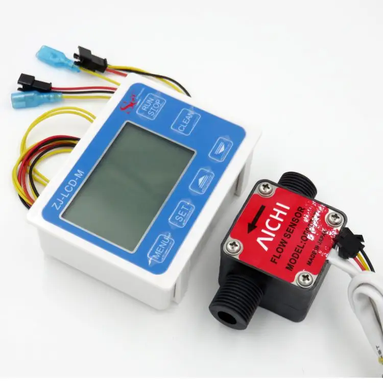 Digital display G1/2 Liquid Fuel Oil Flow Sensor Water Oil Liquid meter flowmeter totameter Quantitative controller