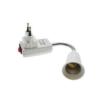 

E27 Light Lamp Bulb Holder Flexible Extension Converter Switch Adapter Socket