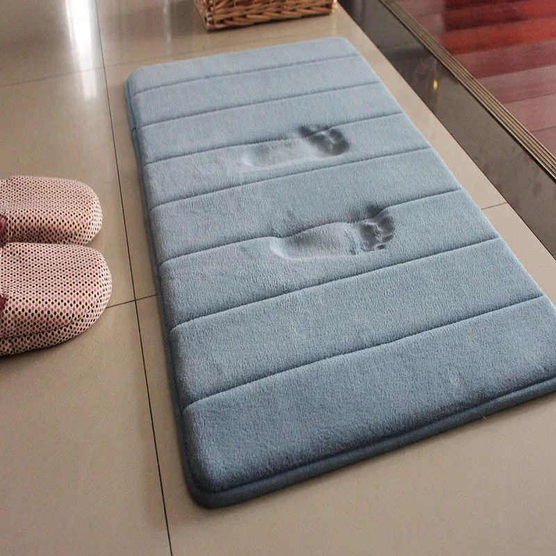 Mling 1 шт. 40*60 см для ванной коврики ванная комната влагопоглащающая поверхность ворсистый коврик пены памяти кухня пол ковры