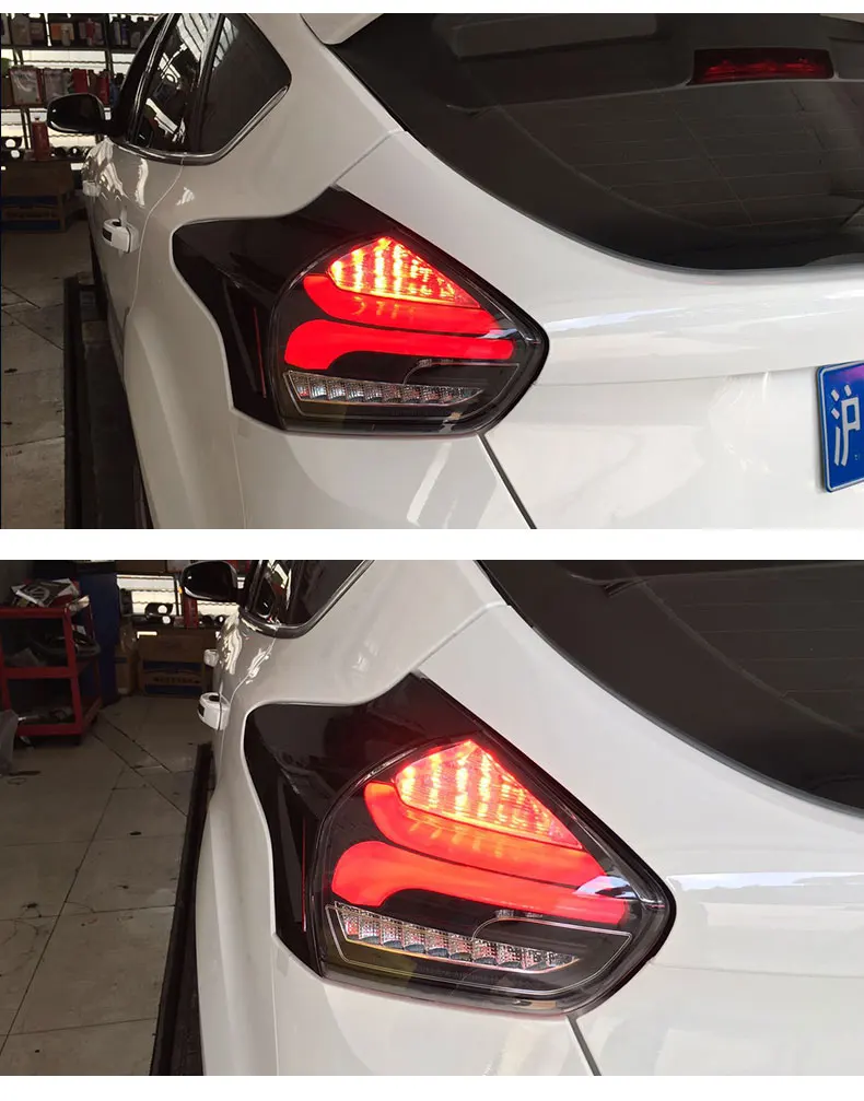 Автомобильный Стайлинг для Ford Focus задние фонари 2012- фокус 3 хэтчбек светодиодный задний фонарь светодиодный дневные ходовые огни тормоз Обратный Авто аксессуары