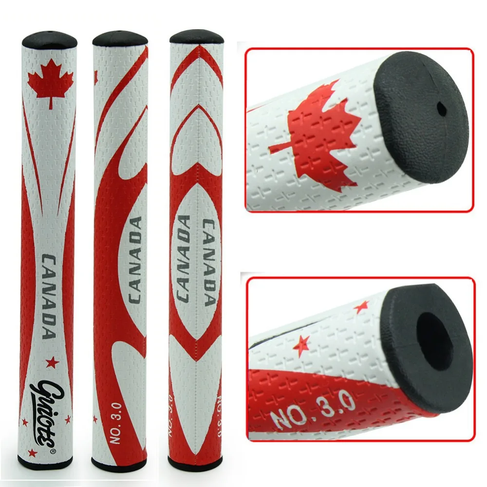 Guiote Novelty Canada Flag Mark Slim Golf 3.0 Putter Grips Round Size