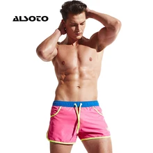 ALSOTO, обшитые мужские шорты, летние пляжные брюки для отдыха, короткие быстросохнущие мужские шорты для серфинга