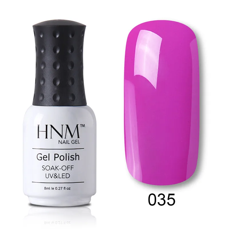 HNM штамповочная Краска Лак для ногтей 8 мл Великолепная цветная краска Gellak Гибридный лак Nagellak Полуперманентная верхняя основа грунтовка эмаль - Цвет: 035