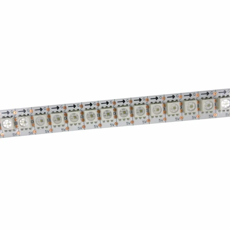 

1mX Promotion high quality APA102 5050 rgb pixel flexible led strip 144leds/m 144Pixel/m DC5V White PCB free shipping