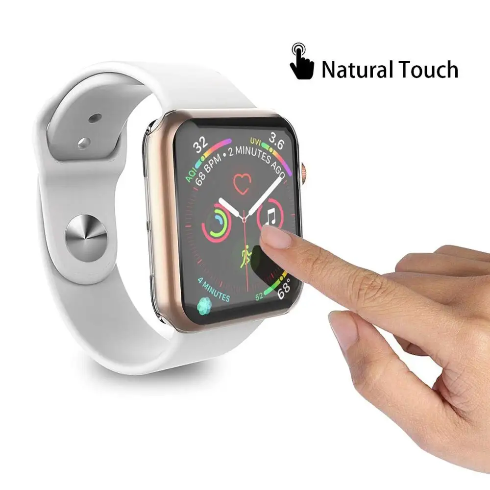 Screen Protector case For Apple Watch band 4 apple watch Case TPU Full Cover bumper for iwatch band 42mm 38mm 44mm accessories