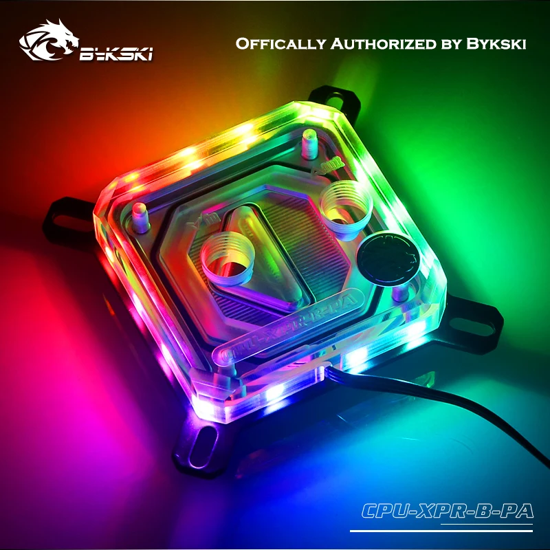 

Bykski CPU Water Block 5V 3PIN for INTEL LGA1150 1151 1155 1156 2011 X99 XPR-B-PA Transparent RGB support GND Water Cooling