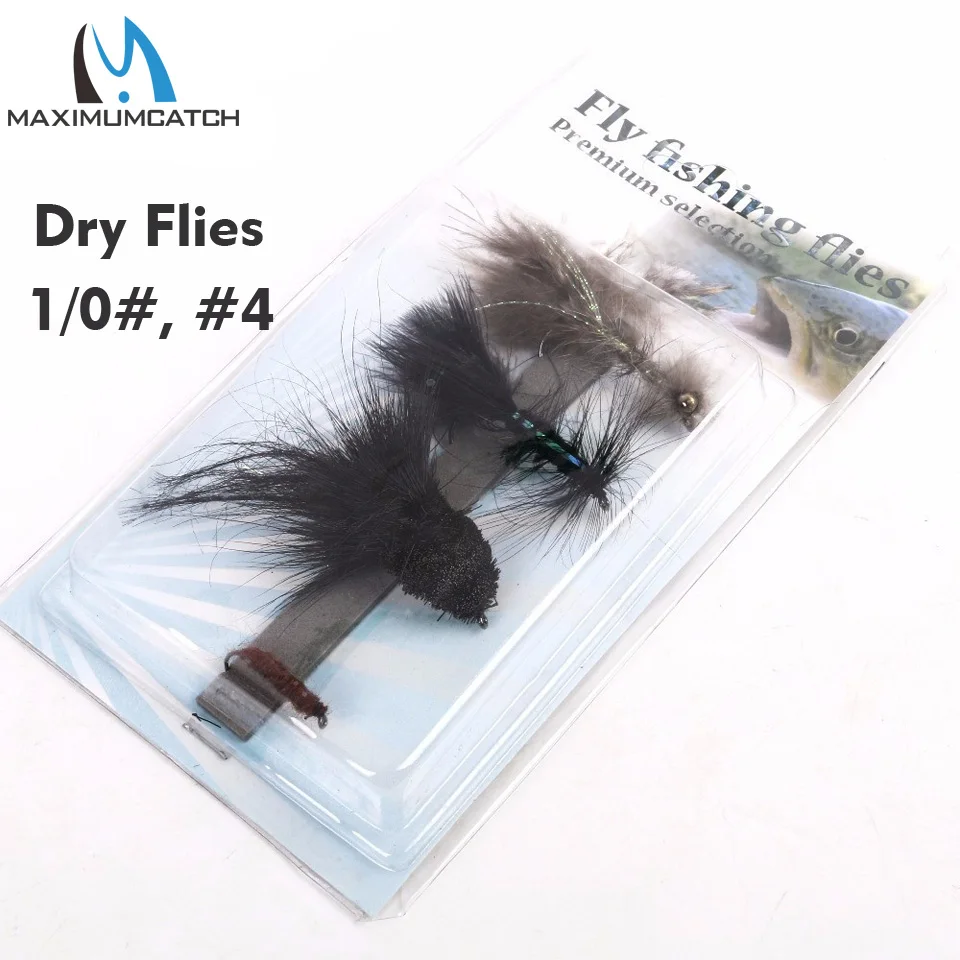 Maximumcatch Streamer Dry Flies/Lure For Fly Fishing 4 Patterns 1/0