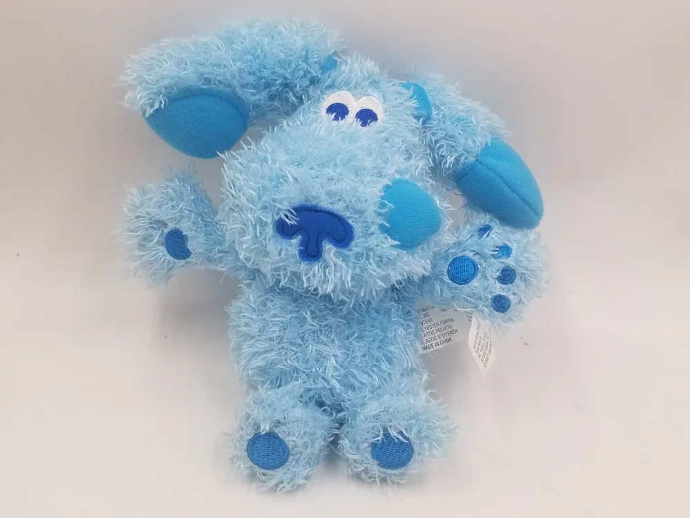 peluche perro azul