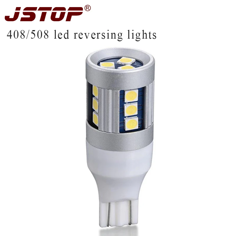 JSTOP 408 508 светодиодные задние лампы Autolamp w16w t15 лампа белого света T15 светодиодная