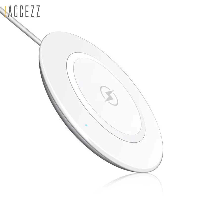 

!ACCEZZ QI Wireless Charger Pad For Samsung S8 S7 S9 Plus Note8 LED Cooling Vent Charger For iPhone X 10 8 Plus Charging Pad