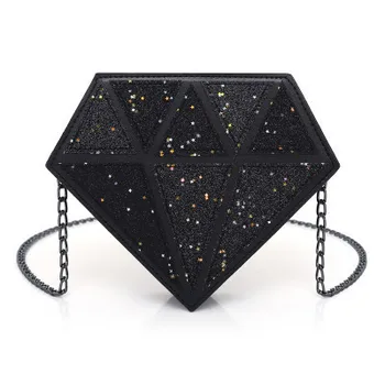 

Summer Women's Shoulder Bags Colorful Diamond Shape Crossbody Bag Evening Party Accossory