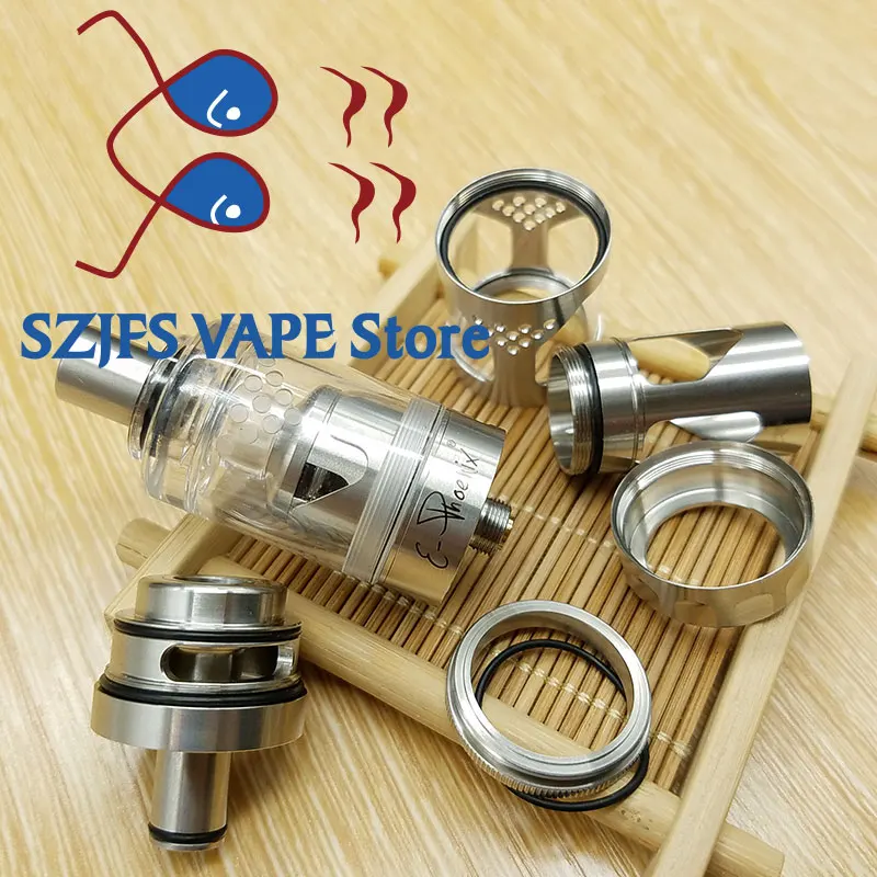 Электронная сигарета Hurricane V2 RTA 316 нержавеющая сталь 4 мл атомайзер с регулируемым