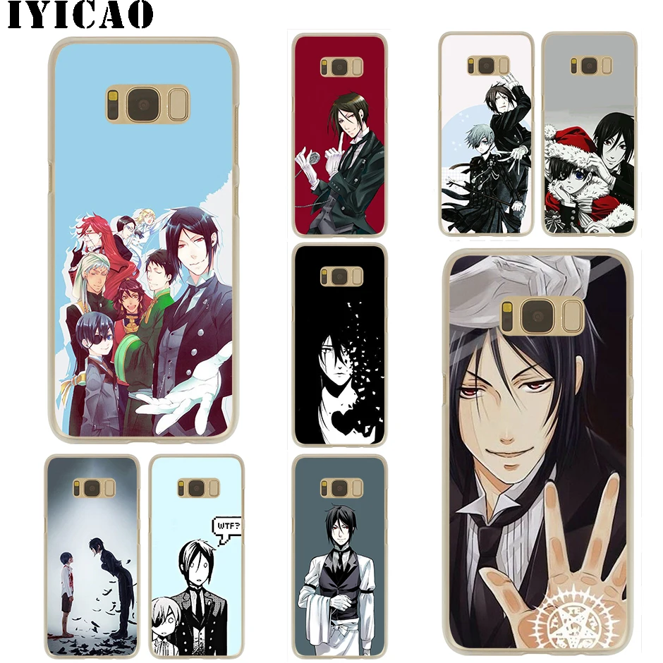 

IYICAO Anime Black Butler Hard Case for Samsung Galaxy S10e S10 S9 S8 Plus S6 S7 Edge Cover for Samsung Note 9 8 10 Plus