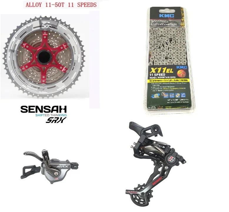 SENSAH XT 1x11 speed Group 4 с 11-50 горным велосипедом лучший 11 скоростной передний переключатель/коробка передач/Шестерня/цепь 11 скоростей для SRAM