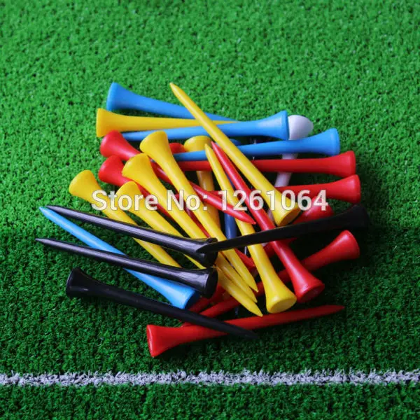 1000Pcs/lot 83 mm Mixed Color Plastic Golf Tees Wholesaletee