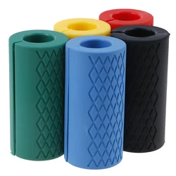 1 PC Thick Dumbbell Fat Barbell Grips Bar Handle Pull Up Weightlifting Support Silicon  Protect Pad For Body Building