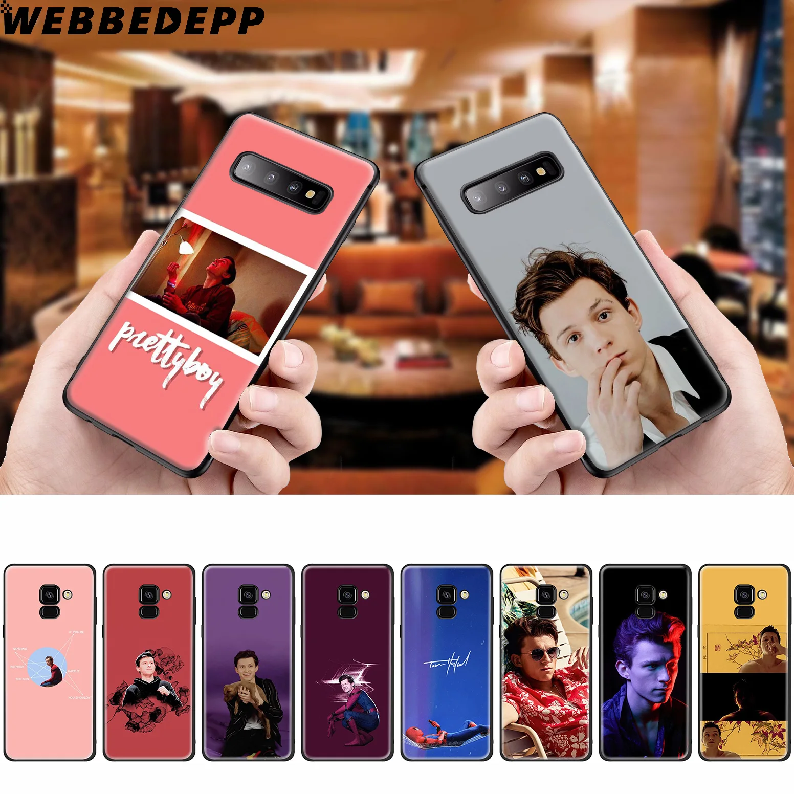 

WEBBEDEPP Tom Holland Spiderman Silicone Case for Samsung Galaxy A3 A5 A6 A7 A8 A9 A10 A20 A30 A40 A50 A70 M10 M20 M30