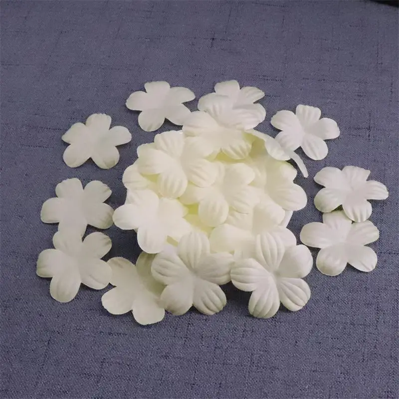 

H016 100pcs Soluble Silk Flower Banner decoration Lace Trim Wedding Embroidered Diy Handmade Patchwork Sewing Supplies Crafts