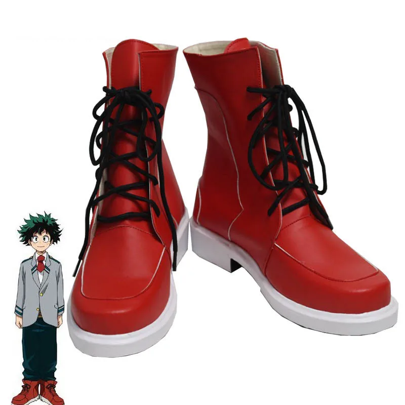 Coshome Boku No Hero Academia Midoriya All Might Shoto Todoroki Bakugou Cosplay Shoes My Hero Academia Boots (11)