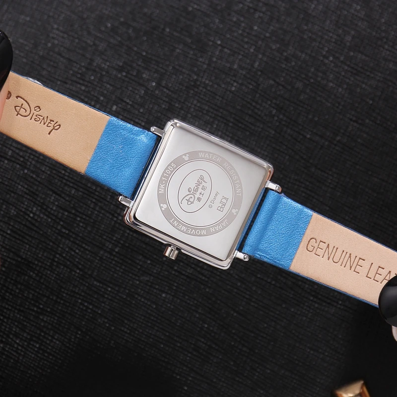 Mickey Mouse Ladies Square Leather Quartz Waterproof Wristwatch Disney Women Simple Fashion Trendy Elegant Good Quality Watches Mickey Mouse Ladies Square Leather Quartz Waterproof Wristwatch Disney Women Simple Fashion Trendy Elegant Good Quality Watches
