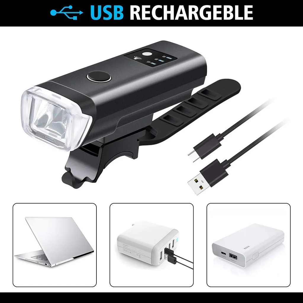 Bicycle Light LED Bicycle Light Set Intelligent Sensor Front Lights Bike Lamp Cycling LED Flashlight Lantern Bicycle Front@1
