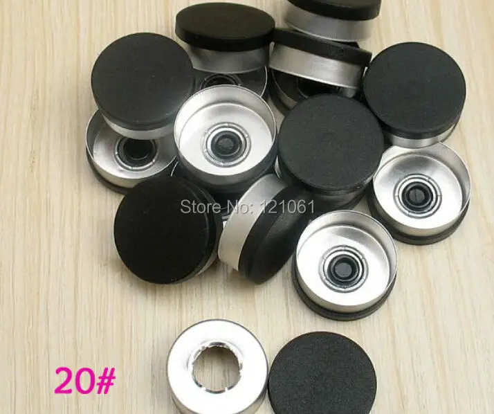 20mm openin black caps