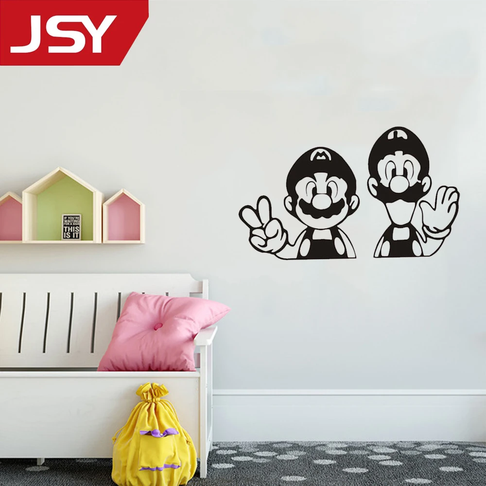 

Jiangs Yu 1 PC Cartoon Game Super Mario Laptop Wall Vinyl Decal Stickers Art Decor Switch Sticker