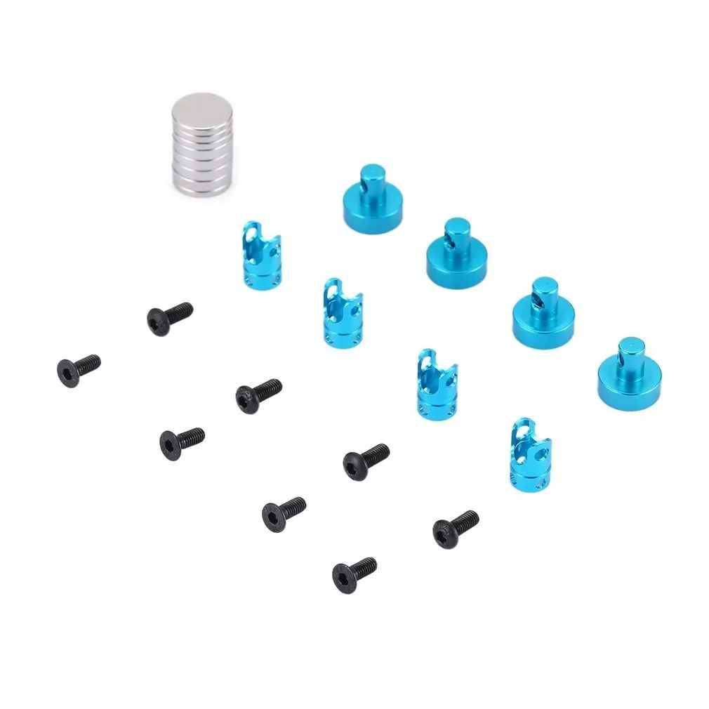 

Upgrade Aluminum Alloy Magnetic Stealth Invisible Body Post Mount Spare Part for 1/10 AXIAL SCX10 4WD Electric RC Car
