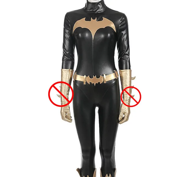 Batwoman Batgirl Cosplay Costume Jumpsuits Sexy with Cloak Superhero