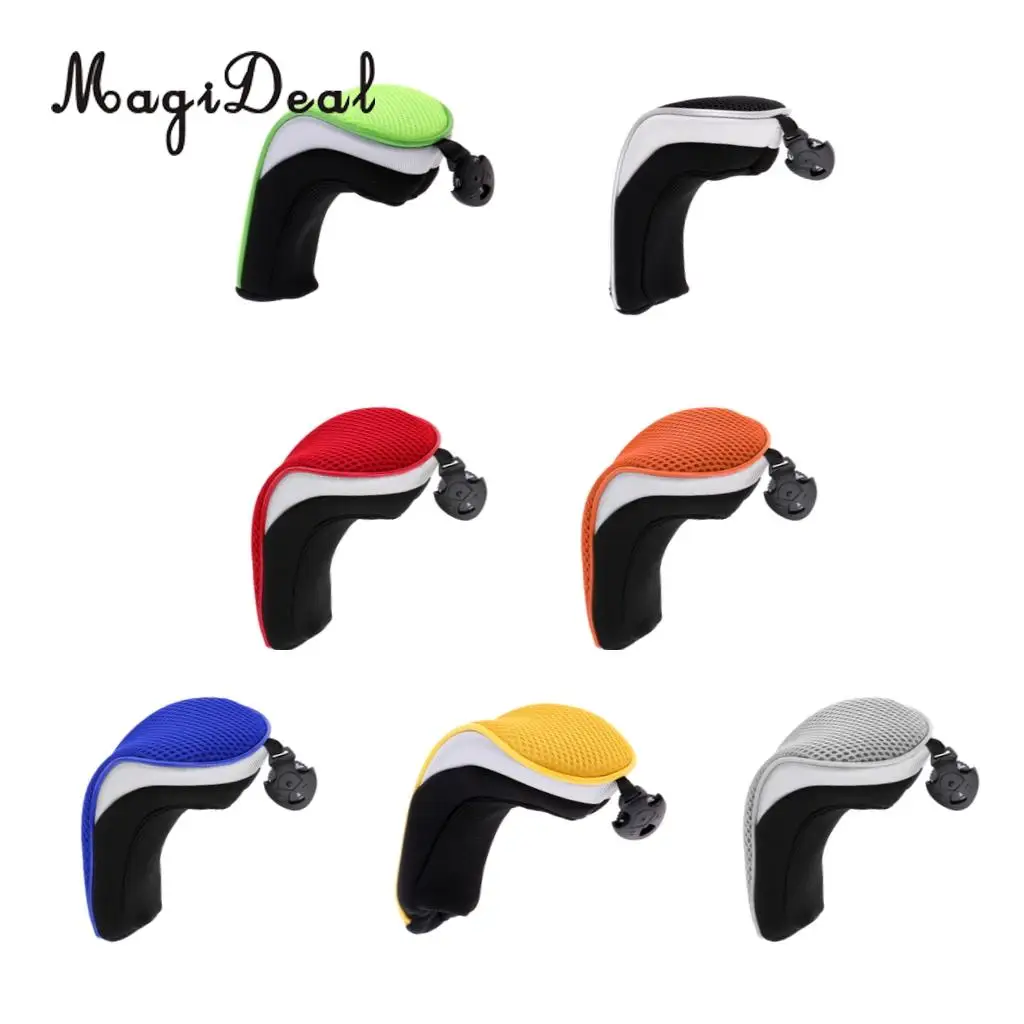 MagiDeal 7 Pieces Golf Hybrid UT Club Rescue Head Cover Headcover with Adjustable Number Tag Set - Durable & Portable