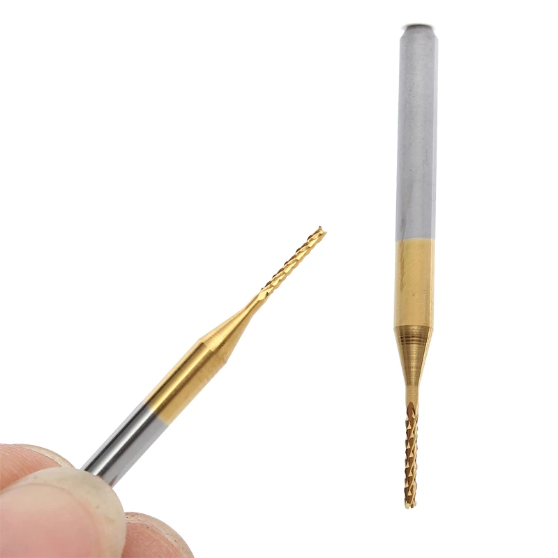 10Pc 1mm PCB CNC Micro Drill Bit Tungsten Steel Carbide Rotary Milling tool
