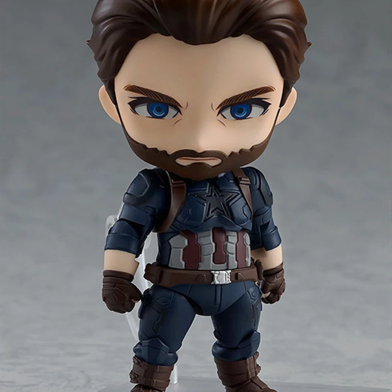Фигурка Капитана Америки 923 # Nendoroid Infinity War Кукла Статуэтка аниме из