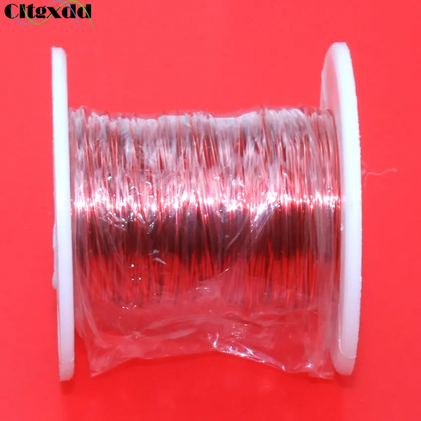 cltgxdd 0.5mm Red / True color New polyurethane enameled wire QA-1-155 2UEW copper wire Enameled Repair Cable 20m / 100m