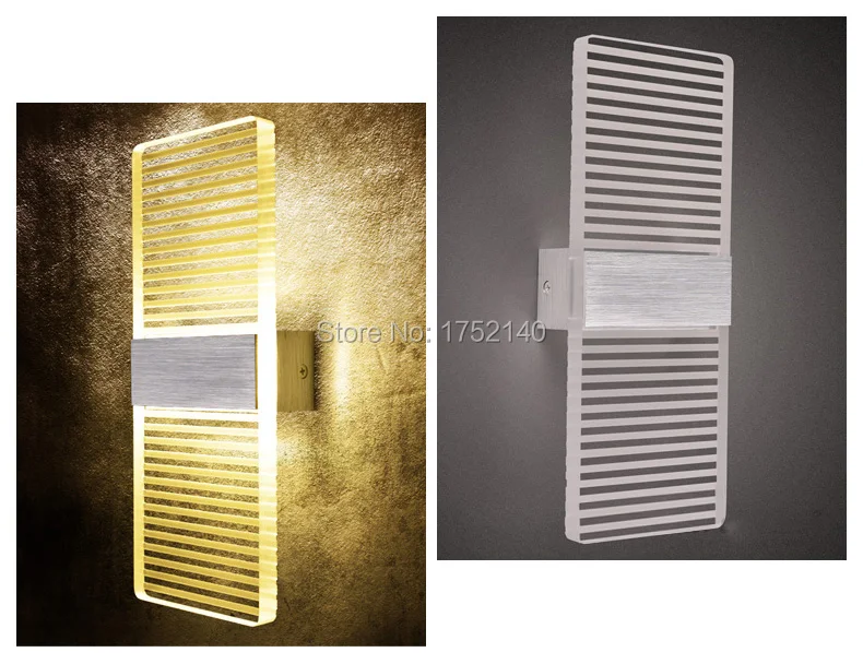 Morden transparent PMMA plexiglass Led wall lamp, bedroom bedside lamp, balcony wall lamp, modern brief  background wall light (12)