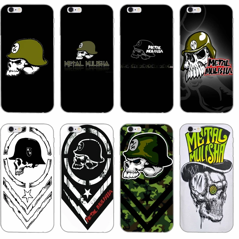 

fashion Metal Mulisha slim tpu Soft phone case For iPhone 4 4s 5 5s 5c SE 6 6s plus 7 7plus 8 8plus X