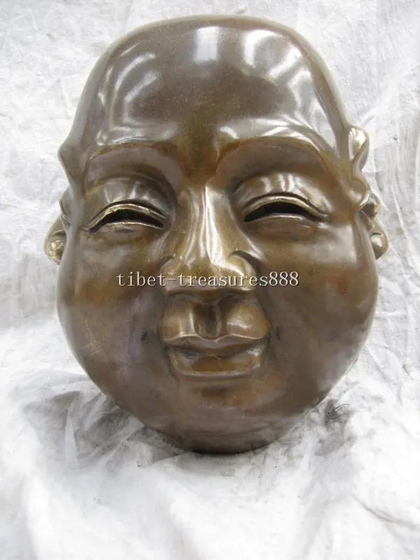 

classical pure copper carvings happy or angry, sad or joyous buddha statue